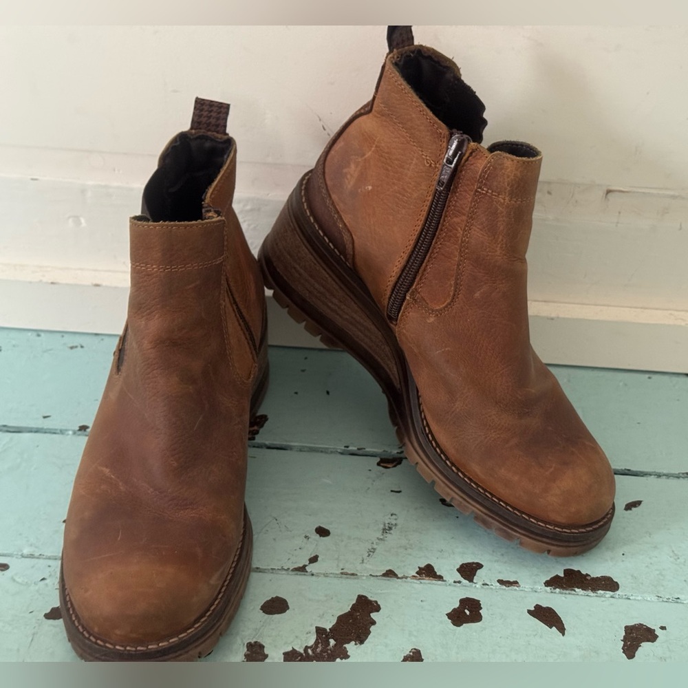 Maddison Size EU 38 Chelsea Boot Wedge sole wooden Nubuck - Picture 5 of 17